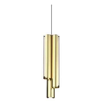 Ideal Lux - LED-dimbare hanglamp aan kabel DORICA 3xLED/9W/230V CRI 90 Ø 9,5 cm messing
