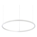 Ideal Lux - LED dimbare hanglamp aan kabel ORACLE SLIM LED/40W/230V 3000K CRI 90 Ø 70 cm wit