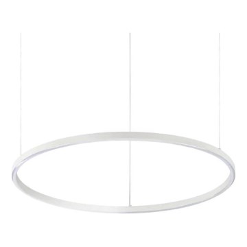 Ideal Lux - LED dimbare hanglamp aan kabel ORACLE SLIM LED/40W/230V 3000K CRI 90 Ø 70 cm wit