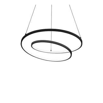 Ideal Lux - LED dimbare hanglamp aan kabel OZ LED/48W/230V Ø 60 cm CRI 90 zwart