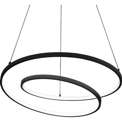 Ideal Lux - LED dimbare hanglamp aan kabel OZ LED/48W/230V Ø 60 cm CRI 90 zwart