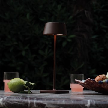 Ideal Lux - LED Dimbare Touch Buitenlamp PURE LED/1,5W/3,7V 2200 mAh CRI 90 IP54 bruin