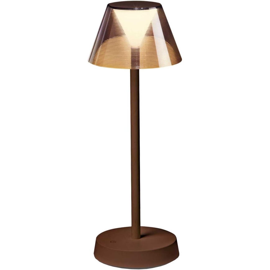 Ideal Lux - LED Dimbare touchlamp LOLITA LED/2,8W/5V 2200 mAh IP54 bruin