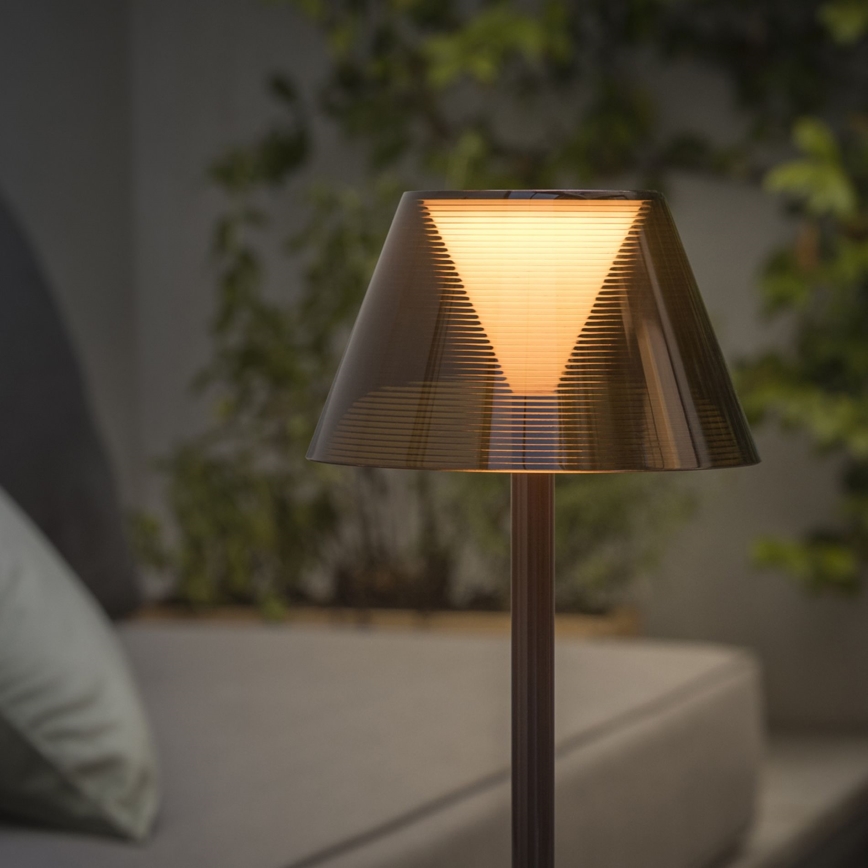 Ideal Lux - LED Dimbare touchlamp LOLITA LED/2,8W/5V 2200 mAh IP54 bruin