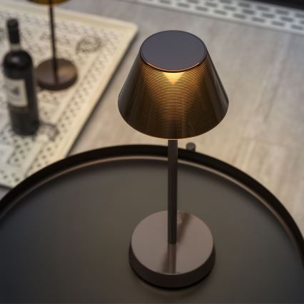 Ideal Lux - LED Dimbare touchlamp LOLITA LED/2,8W/5V 2200 mAh IP54 bruin