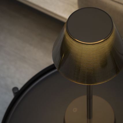 Ideal Lux - LED Dimbare touchlamp LOLITA LED/2,8W/5V 2200 mAh IP54 bruin