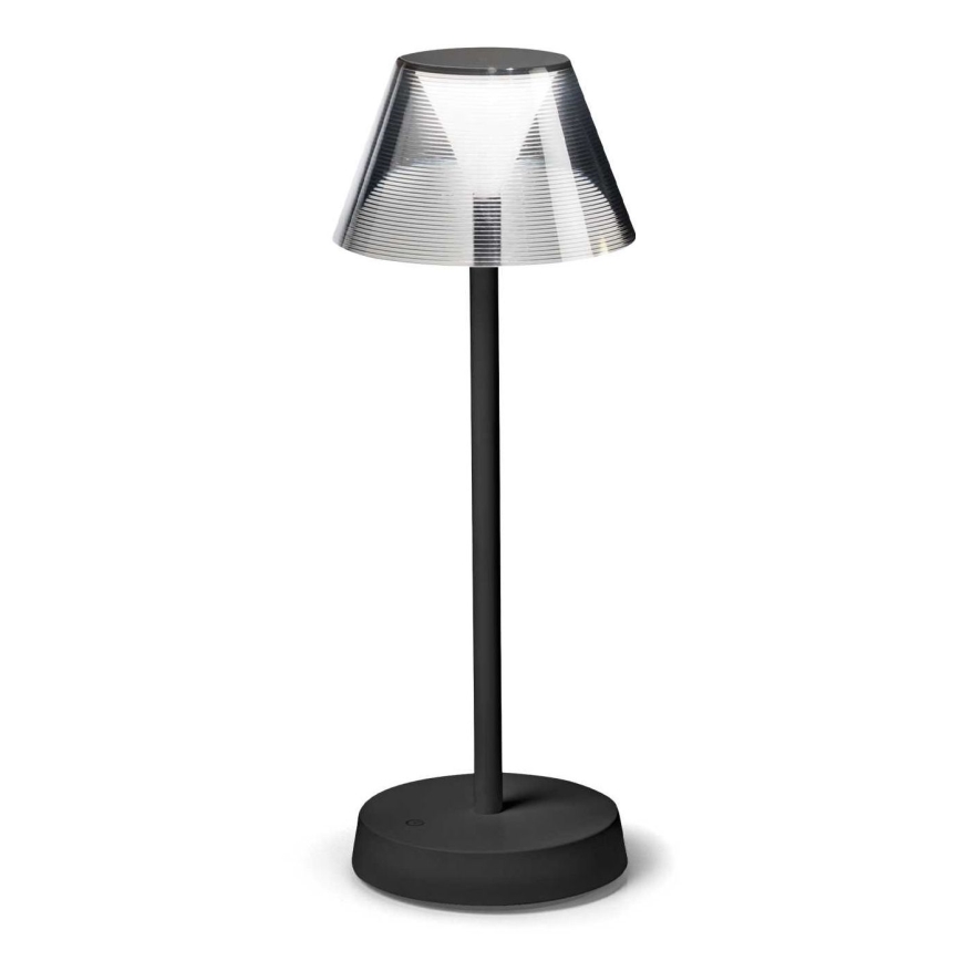 Ideal Lux - LED Dimbare touchlamp LOLITA LED/2,8W/5V 2200 mAh IP54 zwart