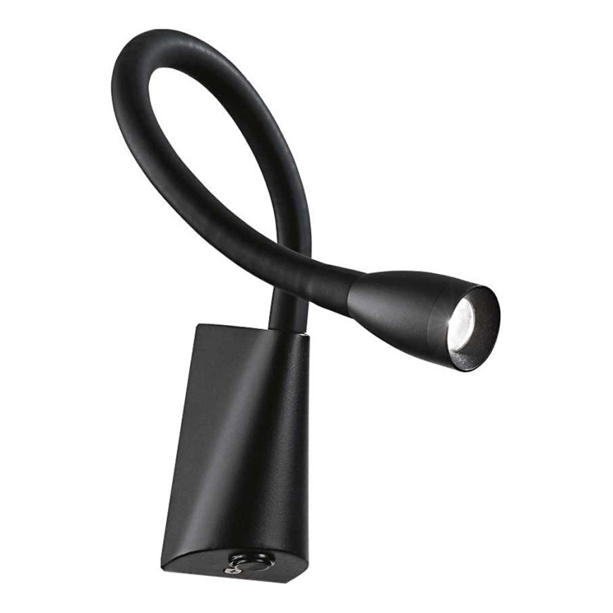 Ideal Lux - LED Flexibele leeslamp GOOSE LED/3W/230V CRI 90 zwart