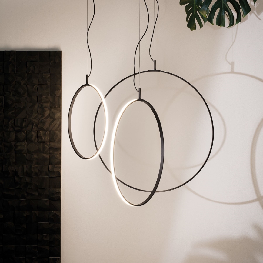 Ideal Lux - LED Hanglamp aan een koord CIRCUS LED/33W/230V diameter 60 cm CRI 90 zwart