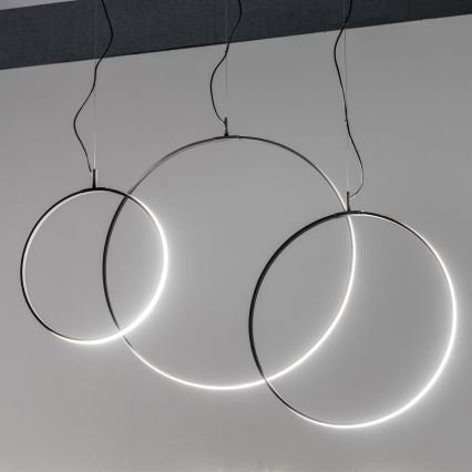 Ideal Lux - LED Hanglamp aan een koord CIRCUS LED/33W/230V diameter 60 cm CRI 90 zwart