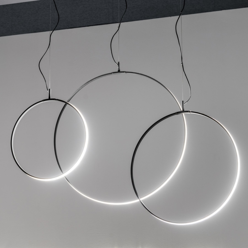 Ideal Lux - LED Hanglamp aan een koord CIRCUS LED/33W/230V diameter 60 cm CRI 90 zwart