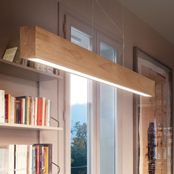 Ideal Lux - LED Hanglamp aan een koord CRAFT LED/32W/230V CRI 90 beuken