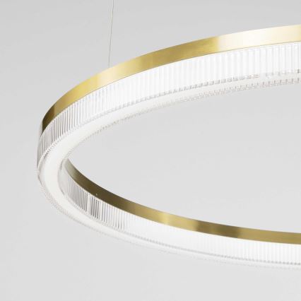 Ideal Lux - LED Hanglamp aan een koord CROWN LED/30W/230V 3000K diameter 60 cm CRI 90 messing