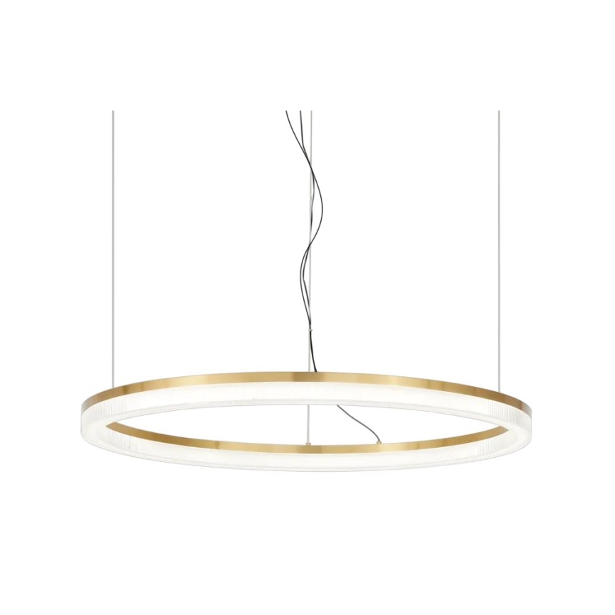 Ideal Lux - LED Hanglamp aan een koord CROWN LED/42W/230V 3000K diameter 80 cm CRI 90 messing