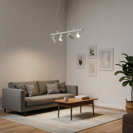 Ideal Lux - LED Hanglamp aan een koord DYNAMITE 4xGU10/7W/230V CRI 90 wit