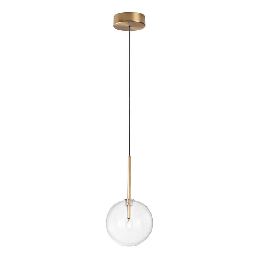 Ideal Lux - LED Hanglamp aan een koord EQUINOXE 1xG4/2W/230V diameter 15 cm messing/doorzichtig