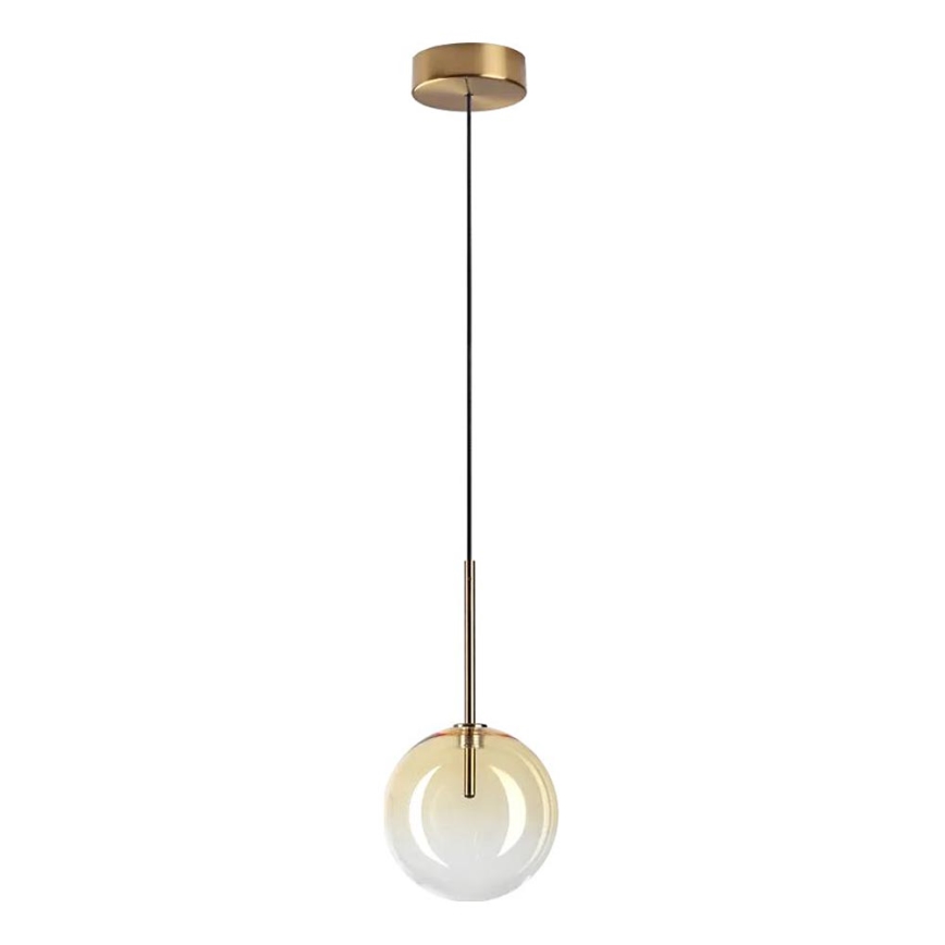 Ideal Lux - LED Hanglamp aan een koord EQUINOXE 1xG4/2W/230V diameter 15 cm messing/gerookt