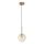 Ideal Lux - LED Hanglamp aan een koord EQUINOXE 1xG4/2W/230V diameter 15 cm messing/gerookt