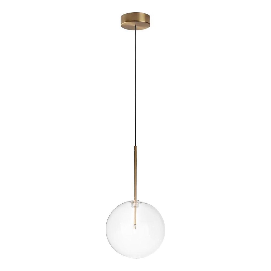 Ideal Lux - LED Hanglamp aan een koord EQUINOXE 1xG4/2W/230V diameter 20 cm messing/doorzichtig