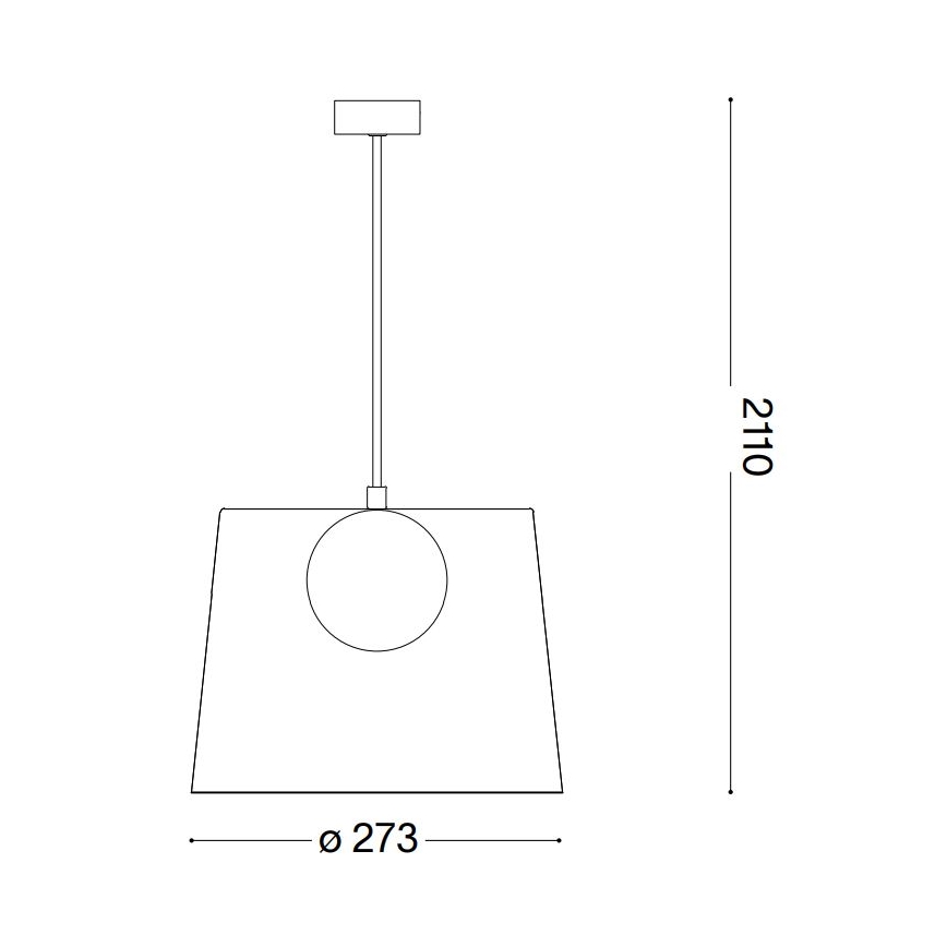 Ideal Lux - LED Hanglamp aan een koord FADE 1xG9/3W/230V diameter 27,3 cm koper/gerookt