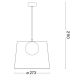 Ideal Lux - LED Hanglamp aan een koord FADE 1xG9/3W/230V grijs