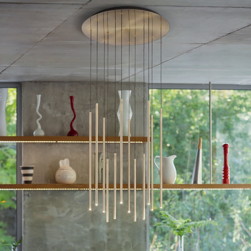 Ideal Lux - LED Hanglamp aan een koord FILO LED/25W/230V messing
