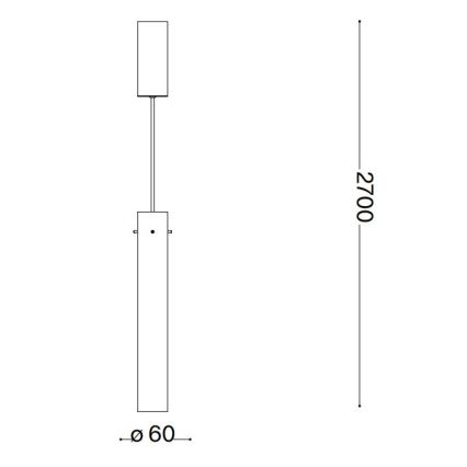 Ideal Lux - LED Hanglamp aan een koord FLAM LED/10W/230V diameter 6 cm CRI 90 gerookt