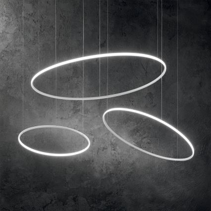 Ideal Lux - LED Hanglamp aan een koord HULAHOOP LED/39W/230V 3000K diameter 81,5 cm CRI 90 wit