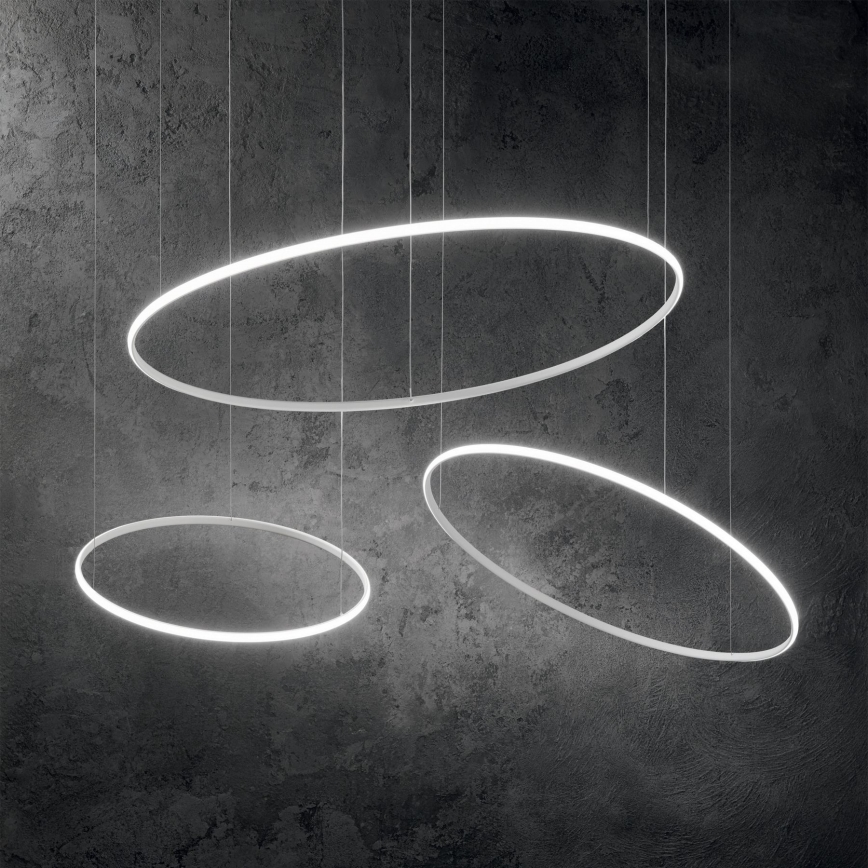 Ideal Lux - LED Hanglamp aan een koord HULAHOOP LED/39W/230V 3000K diameter 81,5 cm CRI 90 wit