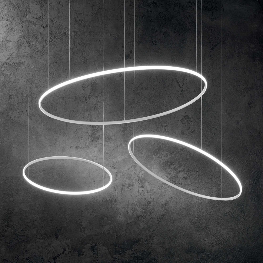 Ideal Lux - LED Hanglamp aan een koord HULAHOOP LED/46W/230V 3000K diameter 100 cm CRI 90 wit