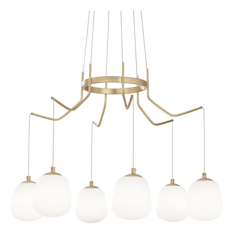 Ideal Lux - LED Hanglamp aan een koord KAROUSEL 6xG9/3W/230V diameter 72 cm messing