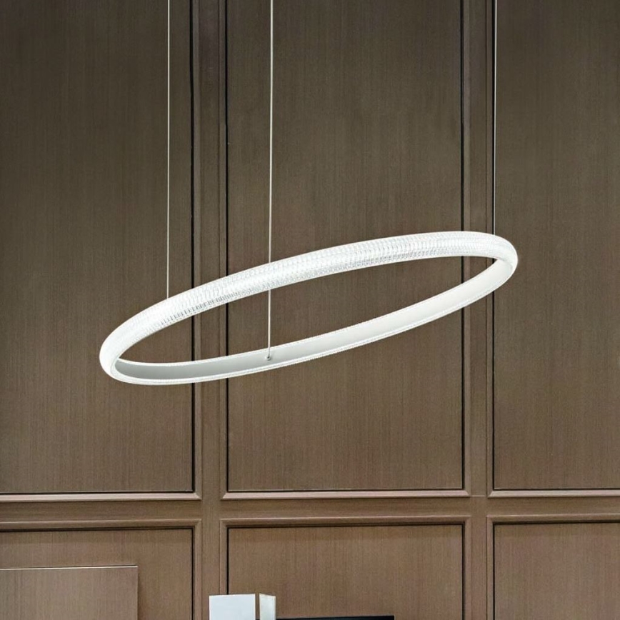 Ideal Lux - LED Hanglamp aan een koord MIRACLE LED/45W/230V diameter 80 cm CRI 90 mat chroom