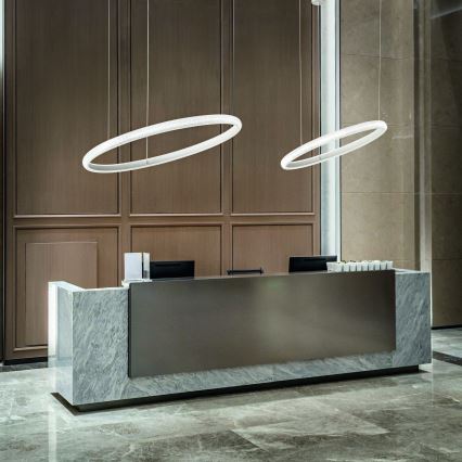 Ideal Lux - LED Hanglamp aan een koord MIRACLE LED/45W/230V diameter 80 cm CRI 90 mat chroom