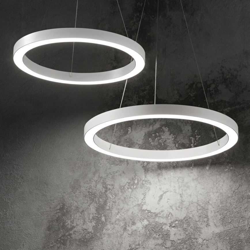 Ideal Lux - LED Hanglamp aan een koord ORACLE LED/28W/230V 3000K diameter 50 cm CRI 90 wit
