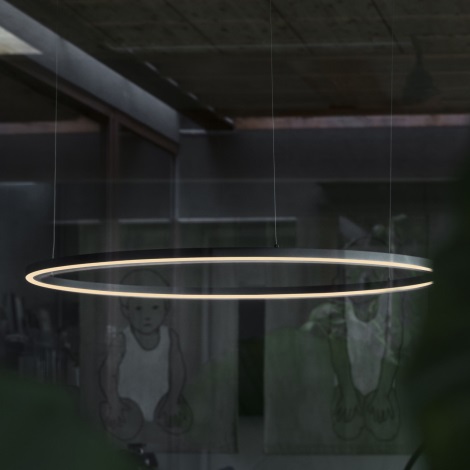 Ideal Lux - LED Hanglamp aan een koord ORACLE LED/89W/230V diameter 150 cm zwart