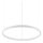 Ideal Lux - LED Hanglamp aan een koord ORACLE SLIM LED/32W/230V 3000K diameter 50 cm wit
