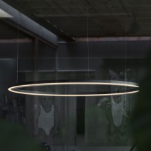 Ideal Lux - LED Hanglamp aan een koord ORACLE SLIM LED/38W/230V diameter 70 cm zwart