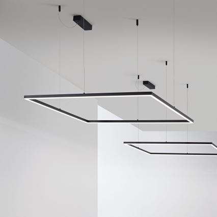 Ideal Lux - LED Hanglamp aan een koord ORACLE SLIM LED/53W/230V 3000K diameter 90x90 cm zwart