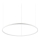 Ideal Lux - LED Hanglamp aan een koord ORACLE SLIM LED/55W/230V 4000K diameter 90 cm wit