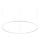 Ideal Lux - LED Hanglamp aan een koord ORACLE SLIM LED/89W/230V 3000K diameter 150 cm wit
