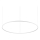 Ideal Lux - LED Hanglamp aan een koord ORACLE SLIM LED/89W/230V 4000K diameter 150 cm wit