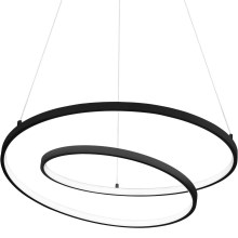 Ideal Lux - LED Hanglamp aan een koord OZ LED/48W/230V diameter 60 cm zwart