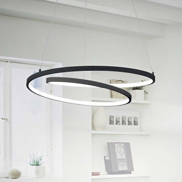 Ideal Lux - LED Hanglamp aan een koord OZ LED/52W/230V diameter 80 cm CRI 90 zwart