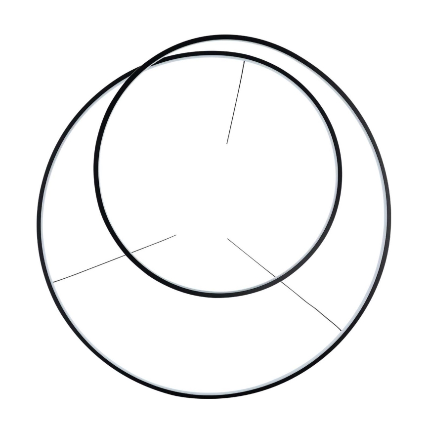 Ideal Lux - LED Hanglamp aan een koord OZ LED/52W/230V diameter 80 cm CRI 90 zwart