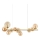 Ideal Lux - LED Hanglamp aan een koord PERLAGE 10xG9/3W/230V 81 cm goud/gerookt