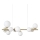 Ideal Lux - LED Hanglamp aan een koord PERLAGE 10xG9/3W/230V 81 cm goud/wit