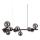 Ideal Lux - LED Hanglamp aan een koord PERLAGE 10xG9/3W/230V 81 cm zwart/gerookt
