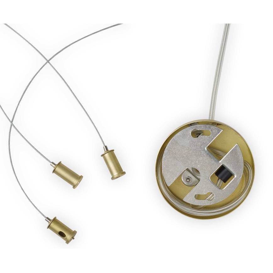 Ideal Lux - LED Hanglamp aan een koord PERLAGE 11xG9/3W/230V diameter 73 cm goud/gerookt