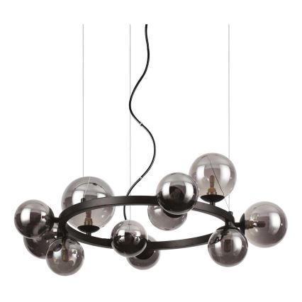 Ideal Lux - LED Hanglamp aan een koord PERLAGE 11xG9/3W/230V diameter 73 cm zwart/gerookt