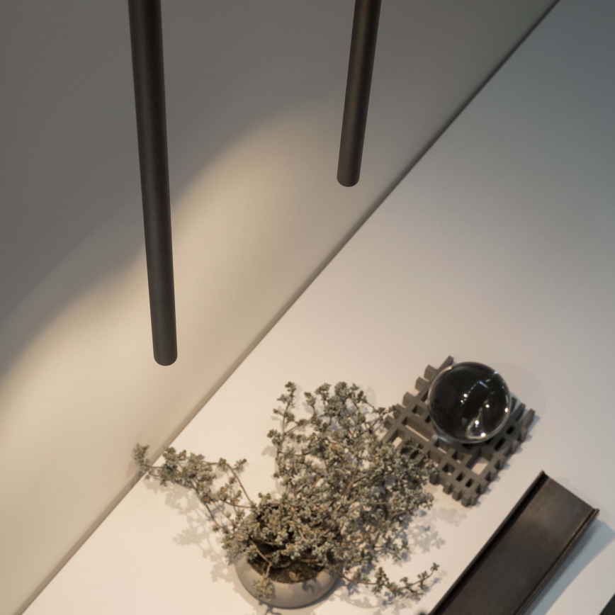 Ideal Lux - LED Hanglamp aan een koord ULTRATHIN LED/11,5W/230V CRI 90 zwart